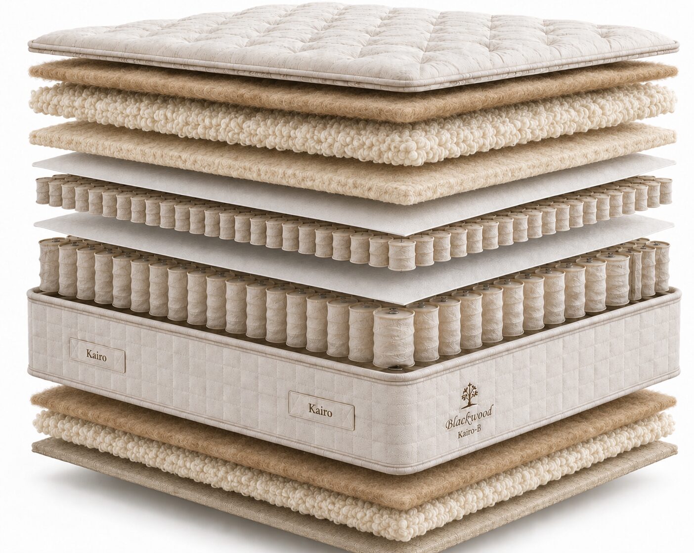 Luxury Natural Pocket Spring Mattress Blackwood