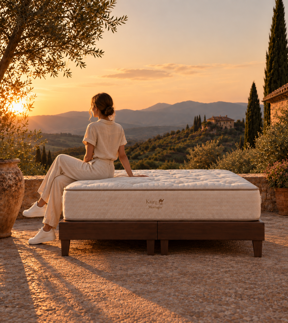 montague fondo modelo Luxury Natural Pocket Spring Mattress Montagne - Image 1